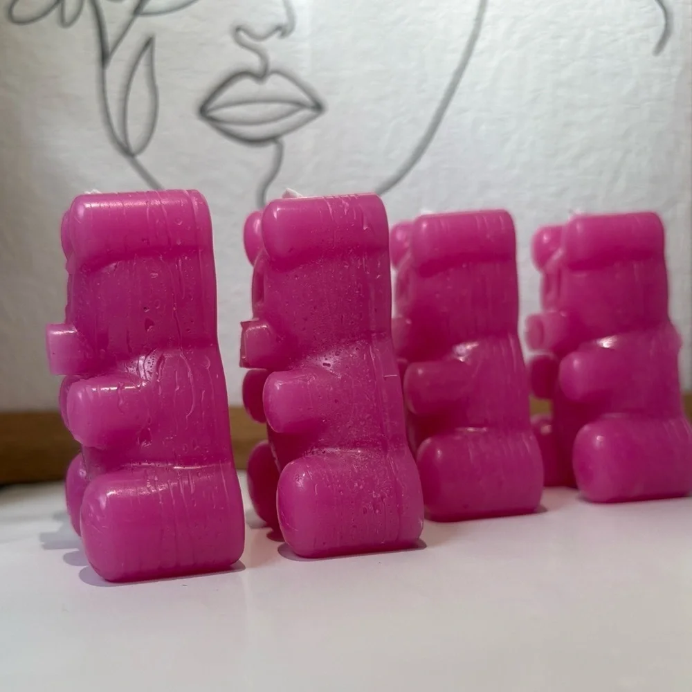 🍭Pink little piglets -Shaped Candles🧁
